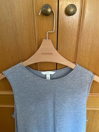 Vestido largo gris talla XL