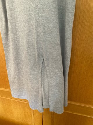 Vestido largo gris talla XL