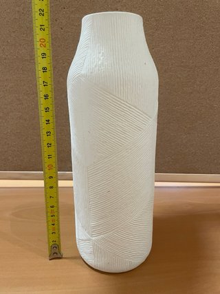 Jarrón Zara Home Cerámica Blanco 22cm