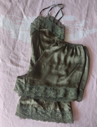 Conjunto Intimissimi Seda Verde Talla M