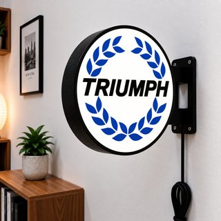 Cartel Luminoso LED Triumph Doble Cara