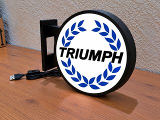 Cartel Luminoso LED Triumph Doble Cara