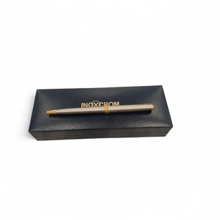 BOLIGRAFO INOXCROM DORADO Y PLATEADO + CAJA