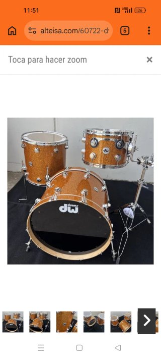 ** Batería DW Collectors Maple* Burnt Orange Glass