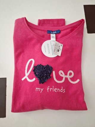 Camiseta Okaidi niña manga larga talla 12 años