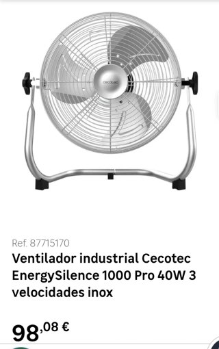 Ventilador Industrial Cecotec EnergySilence 1000