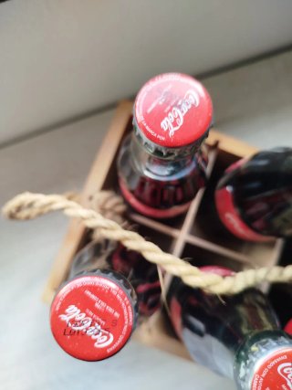 Edición Especial! Madera Vintage con 6 coca colas.