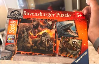 Puzzle Ravensburger Jurassic World 3x49