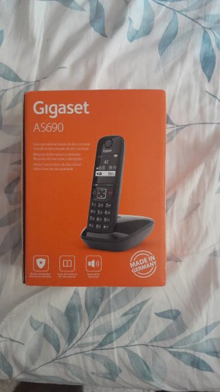 Teléfono Inalámbrico Negro Gigaset AS690