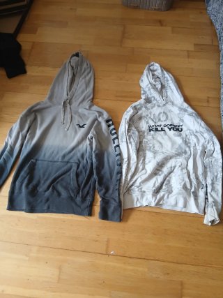 Lote 2 sudaderas grises y blancas Talla XS