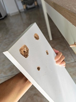 Mesa de centro elevable blanca y madera