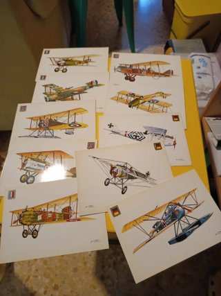 Lote Postales Vintage: Barcos, Globos, Aviones
