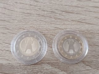 Monete Euro 2€ e 1€ Germania 2025 A comuni