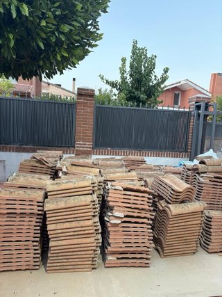 Lote tejas mixtas usadas