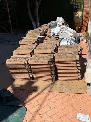 Lote tejas mixtas usadas