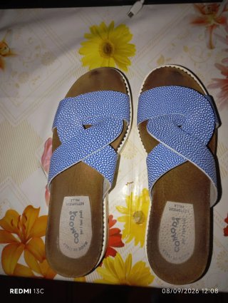 Comoda sandali donna blu/marrone