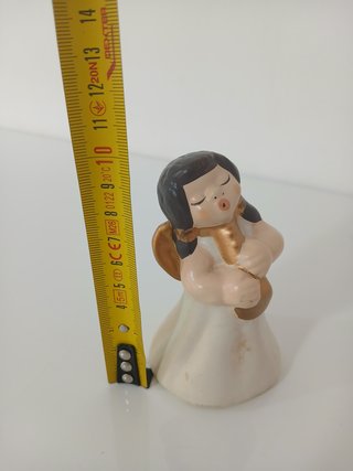 Angelo vintage ceramica flauto h 10,5 cm