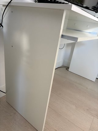 Mesa de estudio blanca L