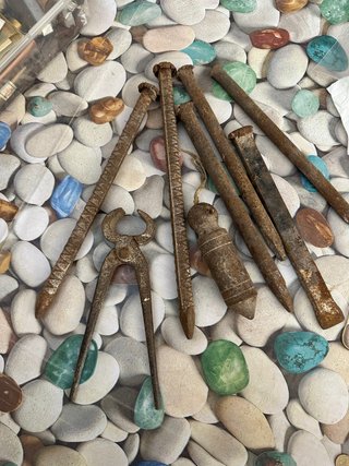 Herramientas de albañil antiguas