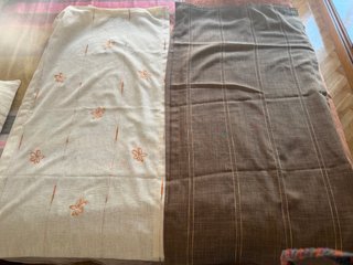 Paneles Japoneses Beige y Blanco.4 paneles con mec
