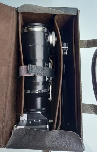 Cámara Zenit Photosniper con filtros