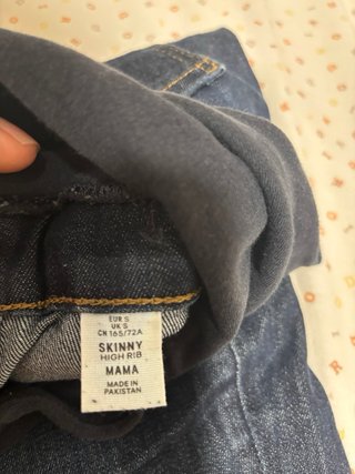 Pantalón premamá vaquero y negro