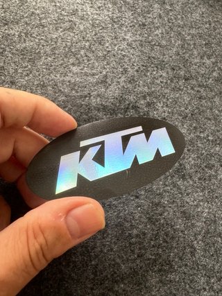 Pack 8 Pegatinas KTM Holográficas
