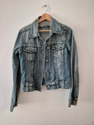 Cazadora tejana TRF azul talla S