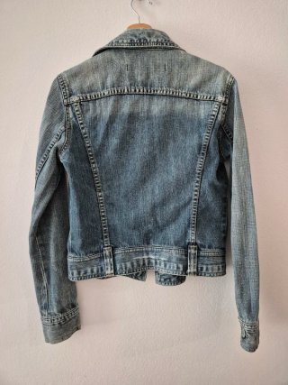 Cazadora tejana TRF azul talla S