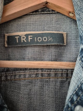Cazadora tejana TRF azul talla S