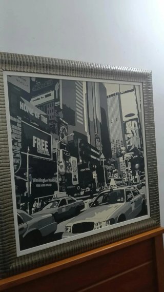 Cuadro juvenil Times Square Blanco y Negro