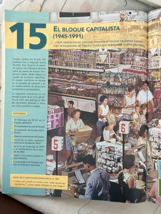HMC historia del mundo contemporáneo, Bachillerato