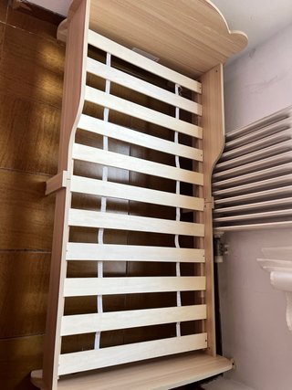 Cama infantil madera y tela