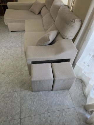 Sofá Chaiselong Beige