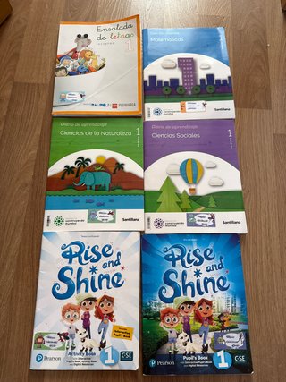 Libros primero de primaria infantil Santillana