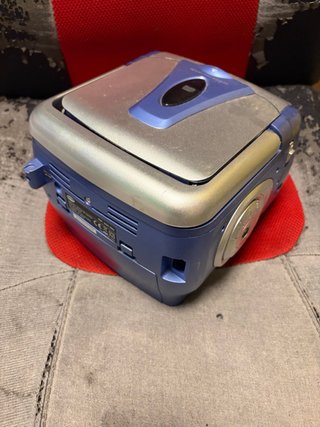 Radio CD BIZAK azul y plateado
