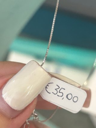 Collana Cuore Blu Argento 925