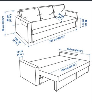 Sofá Cama IKEA Friheten Beige