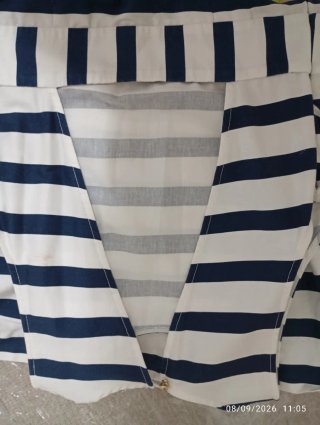 Vestido rayas azul y blanco