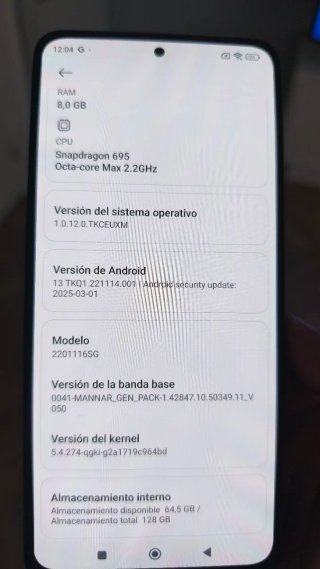 Xiaomi Redmi Note 11 Pro 5G 128GB Negro