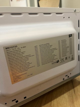 Microondas Aro Blanco