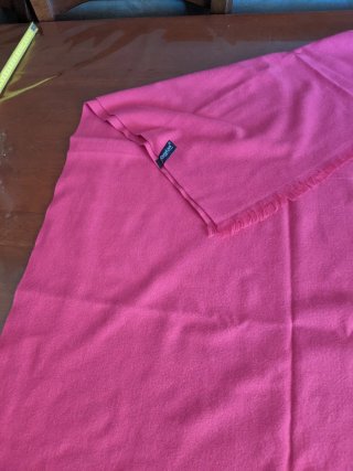 Sciarpa maxi Ruyisa arancione e rosa