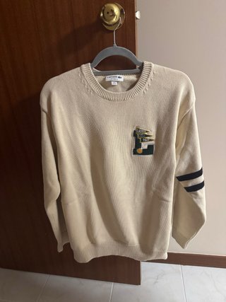 Jersey Lacoste 1927 beige/crema XL – Talla 6 – AH6