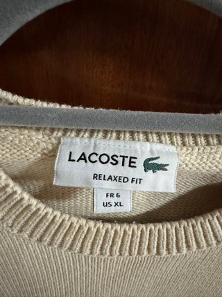 Jersey Lacoste Beige Talla XL