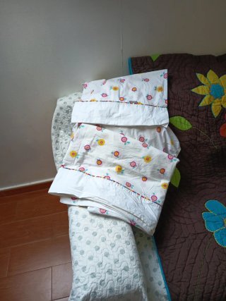 Edredón estampado floral