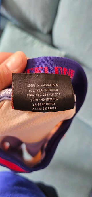 Camiseta FC Barcelona Kappa Naranja/Morada