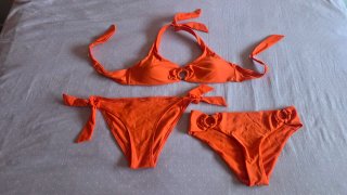 Bikini 3 Piezas Naranja Talla XS