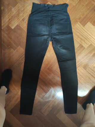 Pantalón vaquero premamá negro T.36