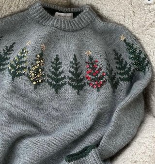Jersey Mikkelsgaard árboles Navidad lentejuelas