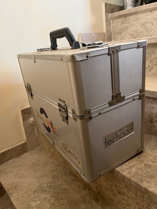 Maletín aluminio maquillaje/peluquería/herramienta